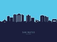 San Mateo California Skyline