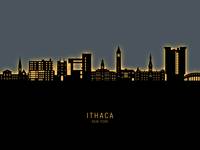 Ithaca New York Skyline