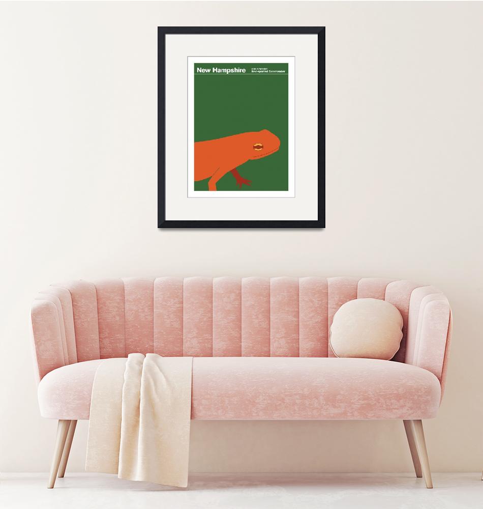 "New Hampshire State Amphibian: Red Salamander"  by artlicensing