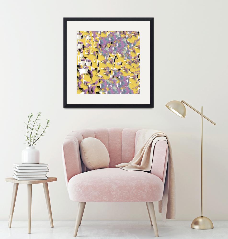 "Purple and Gold Decorative Abstract"  (2018) by JessieLee72